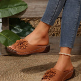 Ella | Sandaler med tredimensionella blommor