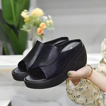 Alexandra | Minimalistiska platåsandaler med stöd