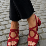 Astrid | Färgstarka sommarsandaler med rund detalj
