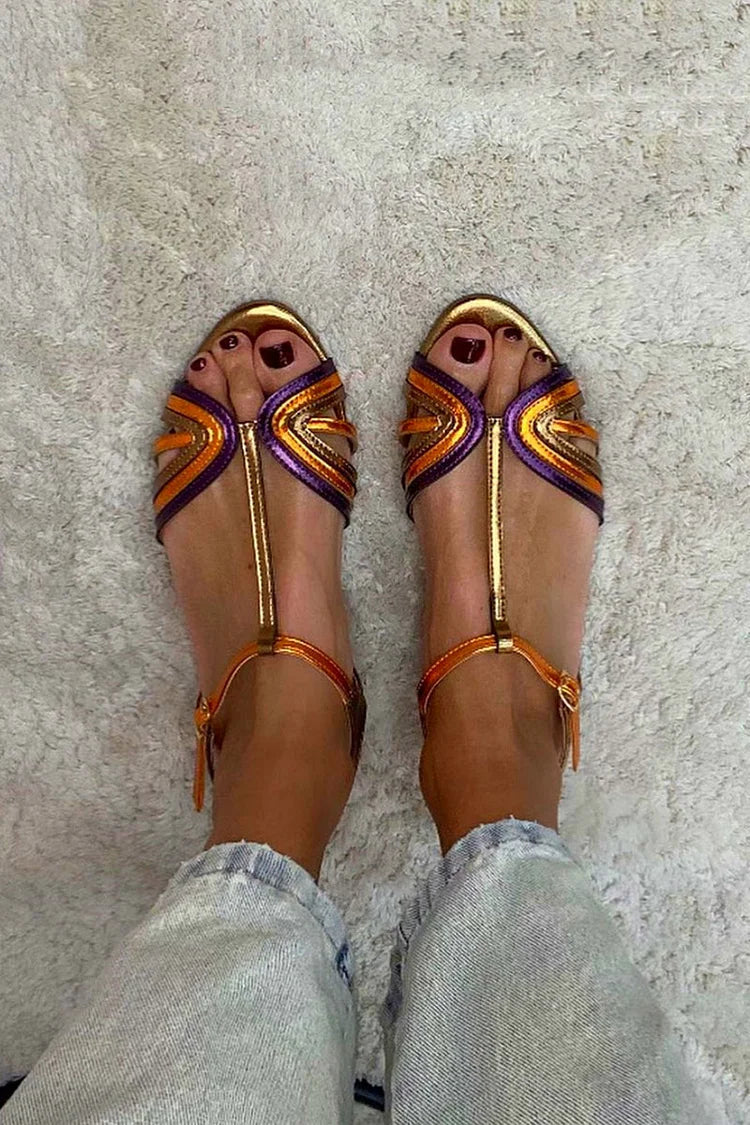 Silke | Sandaler med T-rem och medelhavskänsla