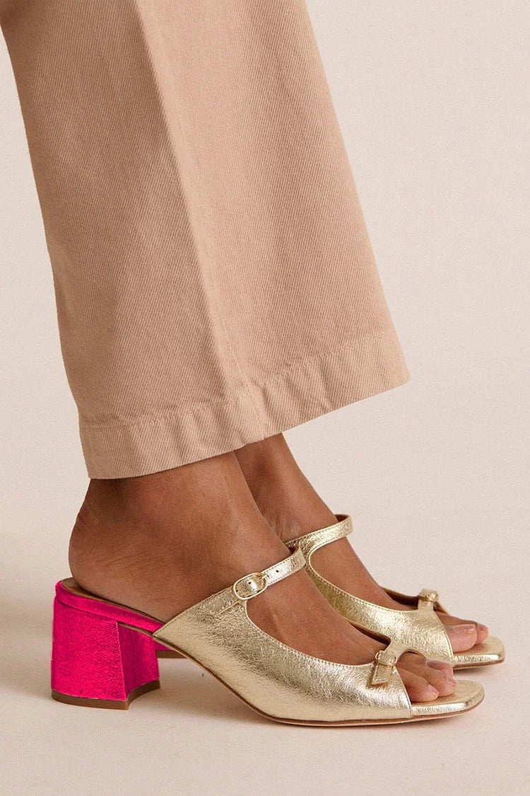 Carolin | Riviera | Eleganta sandaler med bred klack