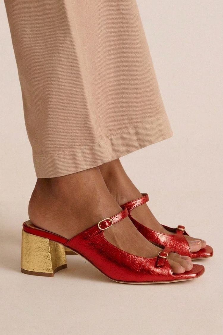 Carolin | Riviera | Eleganta sandaler med bred klack