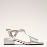 Tanja | Silverfärgade sommarsandaler