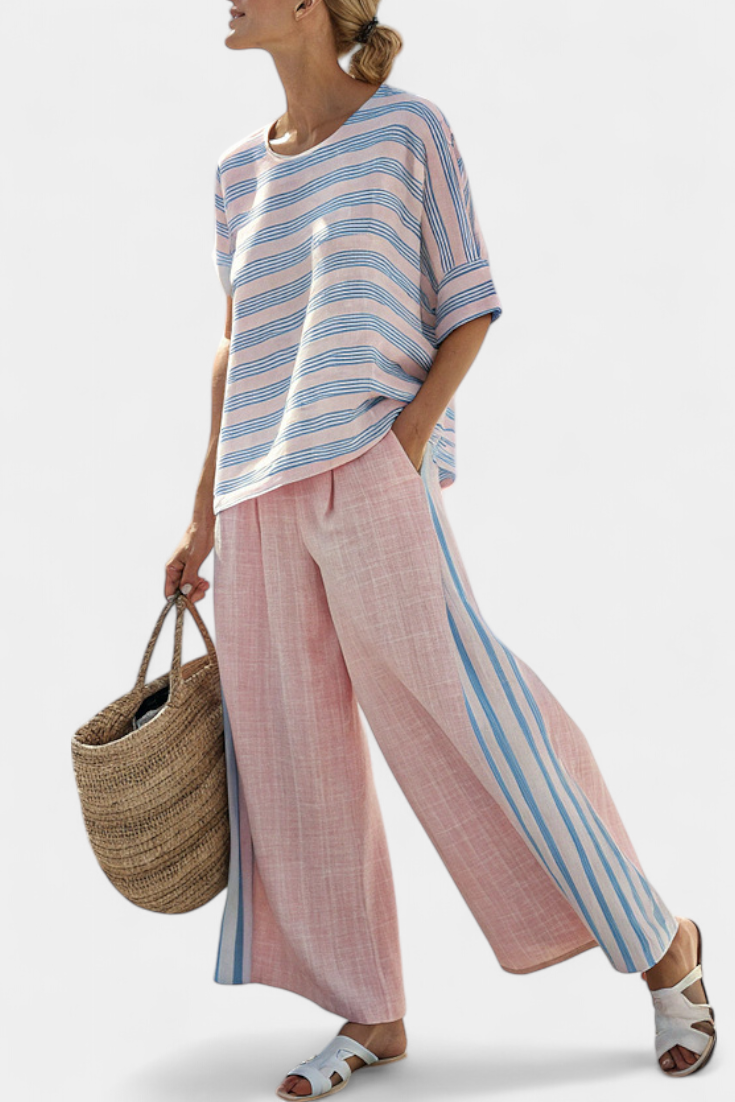 Jessica | Mjukt linneset i pastell