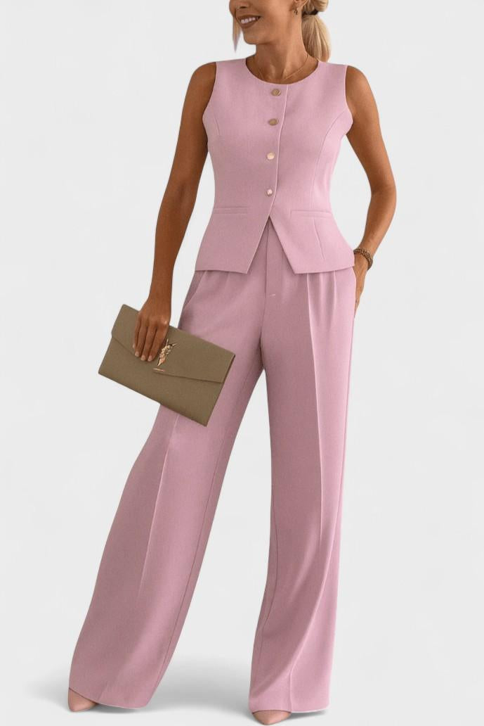Irmgard | Rosa set med jacka
