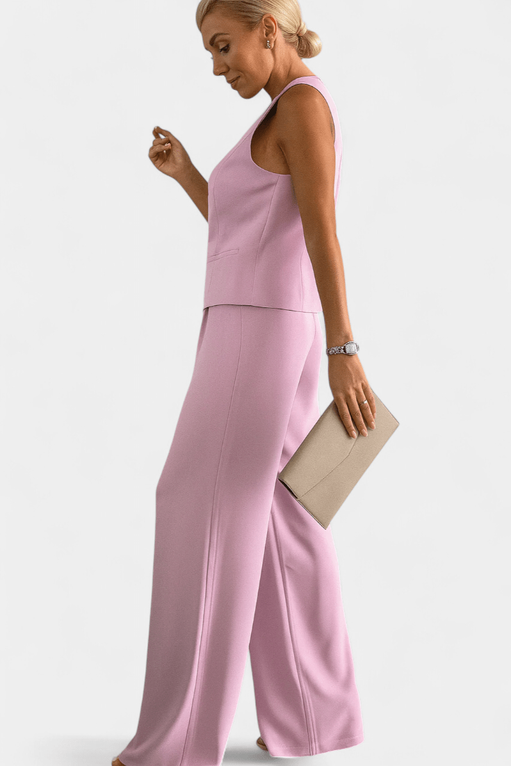 Irmgard | Rosa set med jacka