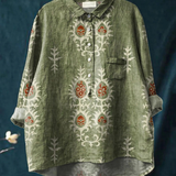 Frederike | Blus med etnoinspirerade vintageblommor