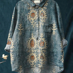 Frederike | Blus med etnoinspirerade vintageblommor