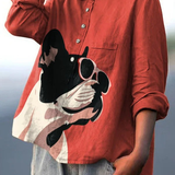 Dagmar | T-shirt med fransk bulldogg