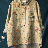 Vera | Blommig t-shirt i ledig vintagestil