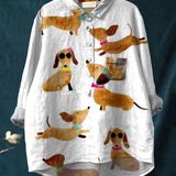 Hanna | T-shirt med hundillustrationer