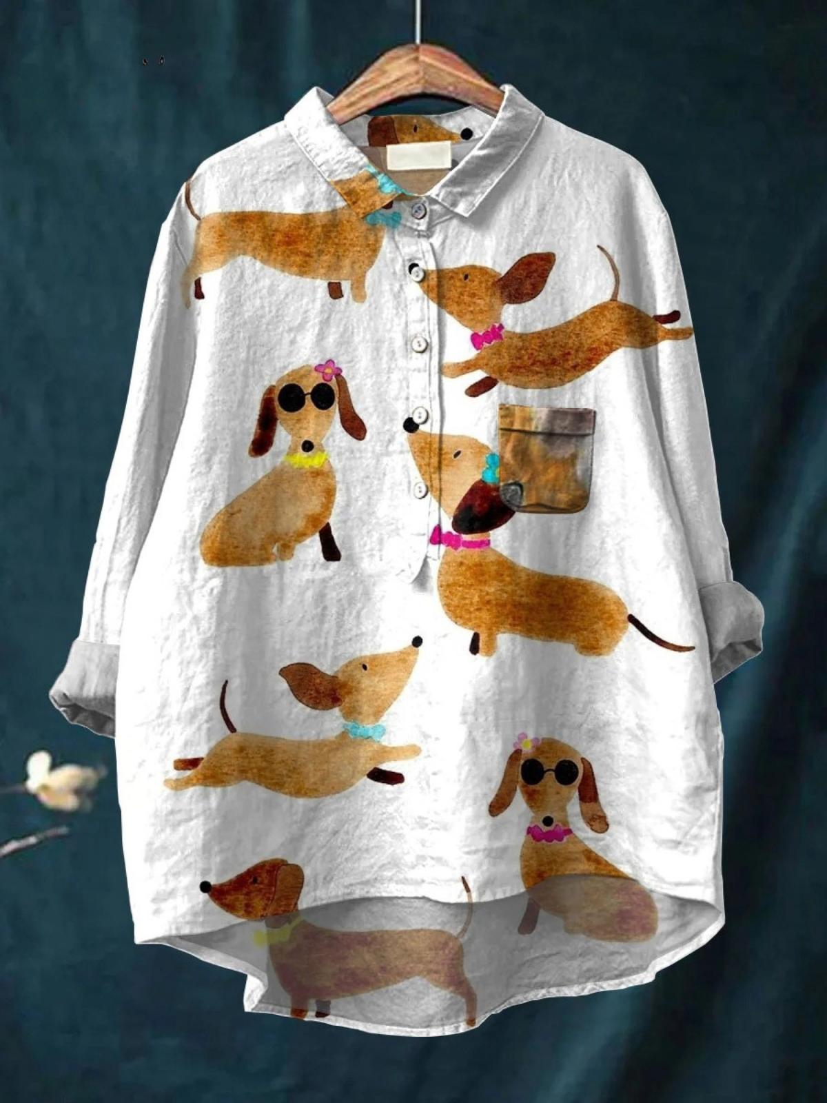 Hanna | T-shirt med hundillustrationer