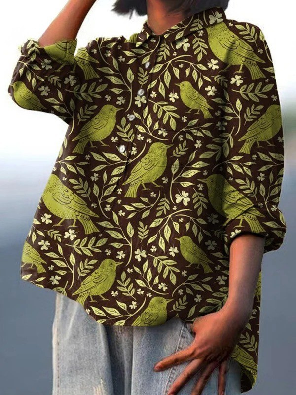 Merle | T-shirt med vintageblommor