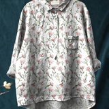 Ilse | Blus med rosa vårblommor