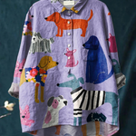 Gunda | Ledig t-shirt med hundmotiv