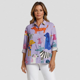 Gunda | Ledig t-shirt med hundmotiv