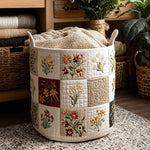 Lapptäcksbukett | Quiltad tvättkorg