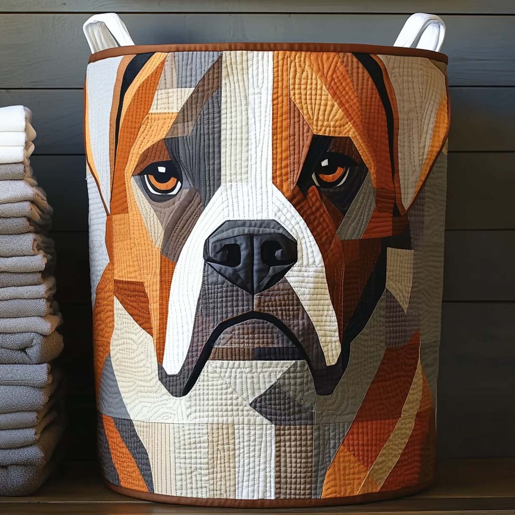 Boxer i lapptäcksmönster | Quiltad tvättkorg