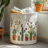 Kaktusträdgård | Quiltad tvättkorg
