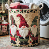 Jultomtar | Quiltad tvättkorg